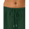 imageTrendy Queen Womens Wide Leg Sweatpants Baggy Drawstring Low Rise Lounge Pants 2025 Fall Joggers with PocketsDarkgreen