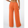 imageTrendy Queen Womens Wide Leg Sweatpants Baggy Drawstring Low Rise Lounge Pants 2025 Fall Joggers with PocketsOrange