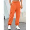 imageTrendy Queen Womens Cargo Sweatpants Oversized Fleece Joggers Baggy Athletic Pants with PocketOrange