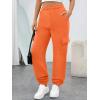 imageTrendy Queen Womens Cargo Sweatpants Oversized Fleece Joggers Baggy Athletic Pants with PocketOrange