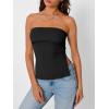 imageTrendy Queen Going Out Tops for Women Summer Spring Tube Tops Cute Off The Shoulder Backless Corset Teen Girls Y2k ClothesBlack