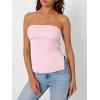 imageTrendy Queen Going Out Tops for Women Summer Spring Tube Tops Cute Off The Shoulder Backless Corset Teen Girls Y2k ClothesLightpink