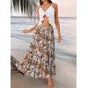 imageTrendy Queen Long Skirts for Women Boho Maxi Skirt Summer Swing Tiered ALine Elastic High Waist Dress with Pockets FashionMulti Floral