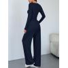 imageTrendy Queen Women 2 Piece Matching Lounge Sets Clothing Comfiest Wide Leg Pants 2025 Y2K Sweatsuits Fall Airport OutfitNavy