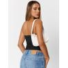 imageTrendy Queen Womens Cute Summer Tube Tops Going Out Strapless Ruched Backless Sleeveless Bandeau Y2k Clothes 2025Black