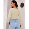 imageTrendy Queen Womens Long Sleeve Going Out Crop Tops Sweetheart Neck Cute Y2k T Shirts Side Slit TeesApricot