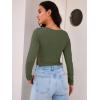 imageTrendy Queen Womens Long Sleeve Going Out Crop Tops Sweetheart Neck Cute Y2k T Shirts Side Slit TeesOlivegreen