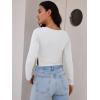 imageTrendy Queen Womens Long Sleeve Going Out Crop Tops Sweetheart Neck Cute Y2k T Shirts Side Slit TeesWhite