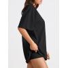 imageTrendy Queen Womens Oversized Summer T Shirts Plus Size Batwing Cute Casual Tops Short Sleeves Fashion Workout ClothesBlack