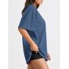 imageTrendy Queen Womens Oversized Summer T Shirts Plus Size Batwing Cute Casual Tops Short Sleeves Fashion Workout ClothesBlue