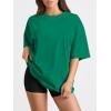 imageTrendy Queen Womens Oversized Summer T Shirts Plus Size Batwing Cute Casual Tops Short Sleeves Fashion Workout ClothesGreen