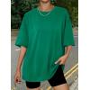 imageTrendy Queen Womens Oversized Summer T Shirts Plus Size Batwing Cute Casual Tops Short Sleeves Fashion Workout ClothesGreen