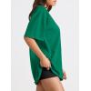 imageTrendy Queen Womens Oversized Summer T Shirts Plus Size Batwing Cute Casual Tops Short Sleeves Fashion Workout ClothesGreen