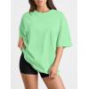 imageTrendy Queen Womens Oversized Summer T Shirts Plus Size Batwing Cute Casual Tops Short Sleeves Fashion Workout ClothesMintgreen
