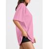 imageTrendy Queen Womens Oversized Summer T Shirts Plus Size Batwing Cute Casual Tops Short Sleeves Fashion Workout ClothesPink