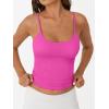 imageTrendy Queen Womens Spaghetti Strap Tank Top Summer Double Lined Workout Camisole Going Out Cute Tops Y2k Teen Girl BasicHotpink