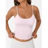 imageTrendy Queen Womens Spaghetti Strap Tank Top Summer Double Lined Workout Camisole Going Out Cute Tops Y2k Teen Girl BasicLightpink