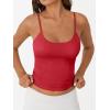 imageTrendy Queen Womens Spaghetti Strap Tank Top Summer Double Lined Workout Camisole Going Out Cute Tops Y2k Teen Girl BasicRed