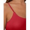 imageTrendy Queen Womens Spaghetti Strap Tank Top Summer Double Lined Workout Camisole Going Out Cute Tops Y2k Teen Girl BasicRed