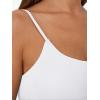 imageTrendy Queen Womens Spaghetti Strap Tank Top Summer Double Lined Workout Camisole Going Out Cute Tops Y2k Teen Girl BasicWhite
