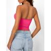 imageTrendy Queen Womens Strapless Tube Tops Basic Backless Sleeveless Bandeau Going Out Crop Tops Cute 2025 Summer ClothesHotpink