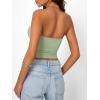 imageTrendy Queen Womens Strapless Tube Tops Basic Backless Sleeveless Bandeau Going Out Crop Tops Cute 2025 Summer ClothesLight Green