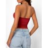 imageTrendy Queen Womens Strapless Tube Tops Basic Backless Sleeveless Bandeau Going Out Crop Tops Cute 2025 Summer ClothesRed