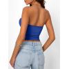 imageTrendy Queen Womens Strapless Tube Tops Basic Backless Sleeveless Bandeau Going Out Crop Tops Cute 2025 Summer ClothesRoyalblue