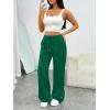imageTrendy Queen Womens Sweatpants Wide Leg Barrel PantsGreen