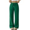 imageTrendy Queen Womens Sweatpants Wide Leg Barrel PantsGreen
