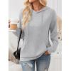 imageTrendy Queen Womens Fall Fashion T Shirts Basic Drawstring Pullover Loose Fit Hoodies Winter Clothes with PocketGrey