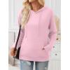 imageTrendy Queen Womens Fall Fashion T Shirts Basic Drawstring Pullover Loose Fit Hoodies Winter Clothes with PocketPink