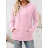 imageTrendy Queen Womens Fall Fashion T Shirts Basic Drawstring Pullover Loose Fit Hoodies Winter Clothes with PocketPink