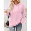 imageTrendy Queen Womens Fall Fashion T Shirts Basic Drawstring Pullover Loose Fit Hoodies Winter Clothes with PocketPink