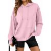 imageTrendy Queen Womens Fall Fashion T Shirts Basic Drawstring Pullover Loose Fit Hoodies Winter Clothes with PocketPink