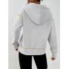 imageTrendy Queen Half Zip Pullover Cropped Hoodies for Women Y2k Cute Sweatshirts Jackets Fall Fashion 2025 Outfits ClothingGrey