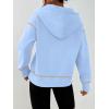 imageTrendy Queen Half Zip Pullover Cropped Hoodies for Women Y2k Cute Sweatshirts Jackets Fall Fashion 2025 Outfits ClothingSky Blue