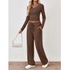 imageTrendy Queen 2 Piece Lounge Sets for Women Fall Outfits 2025 Fashion Two Piece Sweatsuits Business Casual Outfits ClothesCocoa