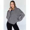 imageTrendy Queen Womens Sweatshirts Quarter Half Zip Pullover Oversized Hoodies Fall Fashion 2025 Winter Fleece Jackets SweatersDarkgrey