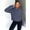 imageTrendy Queen Womens Sweatshirts Quarter Half Zip Pullover Oversized Hoodies Fall Fashion 2025 Winter Fleece Jackets SweatersGreyblue