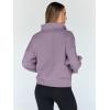imageTrendy Queen Womens Sweatshirts Quarter Half Zip Pullover Oversized Hoodies Fall Fashion 2025 Winter Fleece Jackets SweatersGreypurple