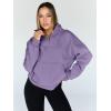 imageTrendy Queen Womens Sweatshirts Quarter Half Zip Pullover Oversized Hoodies Fall Fashion 2025 Winter Fleece Jackets SweatersPurple