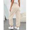 imageTrendy Queen Womens Sweatpants High Waisted Winter Baggy Lounge Pants Fall Active Fleece Comfy Joggers 2025Beige