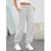 imageTrendy Queen Womens Sweatpants High Waisted Winter Baggy Lounge Pants Fall Active Fleece Comfy Joggers 2025Grey