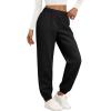 imageTrendy Queen Womens Sweatpants High Waisted Winter Baggy Lounge Pants Fall Active Fleece Comfy Joggers 2025Black