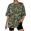 imageTrendy Queen Womens Oversized Summer T Shirts Plus Size Batwing Cute Casual Tops Short Sleeves Fashion Workout ClothesCamo Green