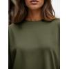 imageTrendy Queen Womens Oversized Long Sleeve T Shirts 2025 Basic Crewneck Tee Fall Tops Casual Workout Y2K ClothesDarkgreen