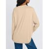imageTrendy Queen Womens Oversized Long Sleeve T Shirts 2025 Basic Crewneck Tee Fall Tops Casual Workout Y2K ClothesSunflower Apricot