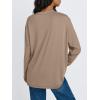 imageTrendy Queen Womens Oversized Long Sleeve T Shirts 2025 Basic Crewneck Tee Fall Tops Casual Workout Y2K ClothesSunflower Khaki
