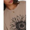 imageTrendy Queen Womens Oversized Long Sleeve T Shirts 2025 Basic Crewneck Tee Fall Tops Casual Workout Y2K ClothesSunflower Khaki